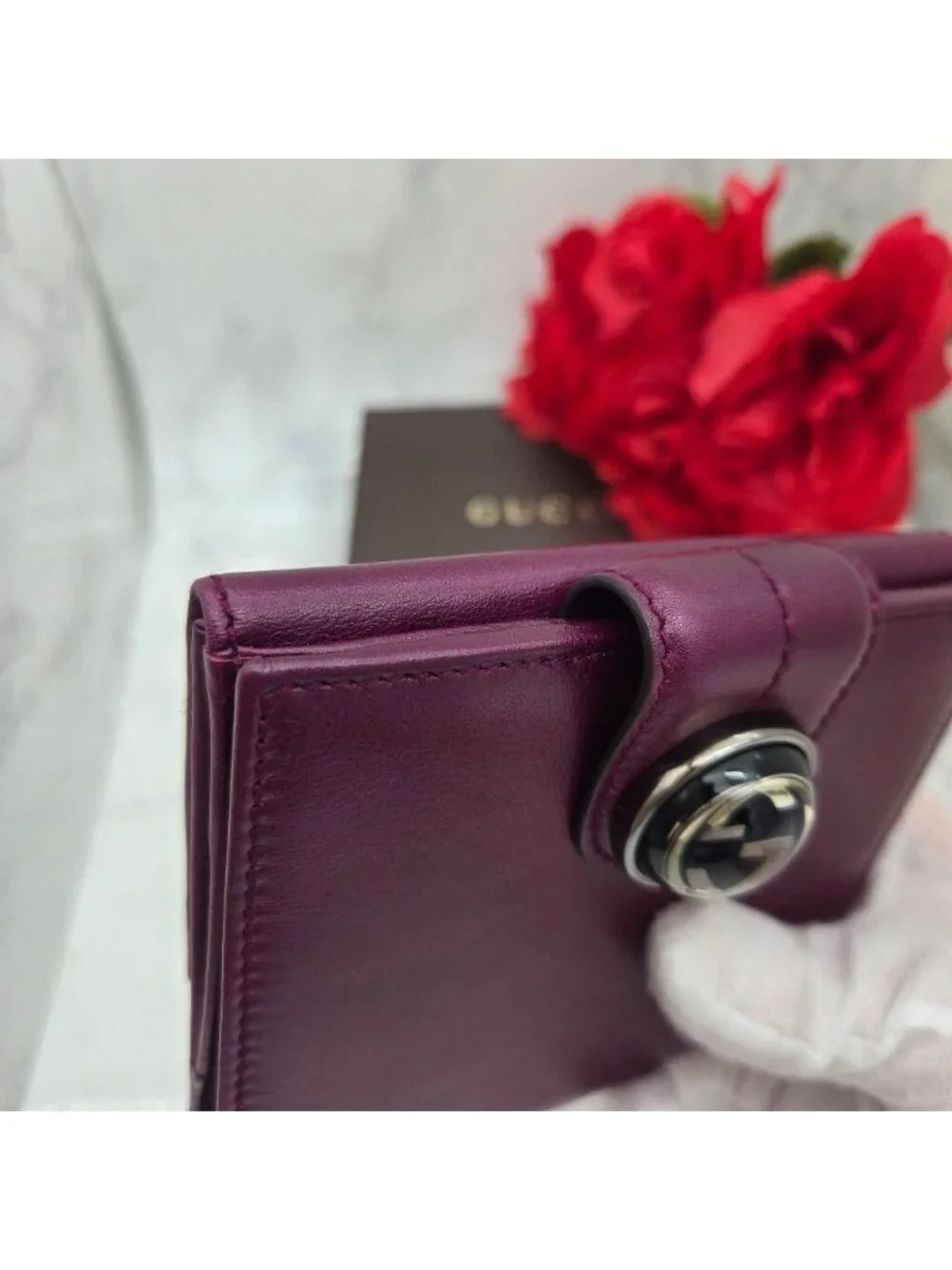 Gucci Fold Wallet Purple Interlocking G